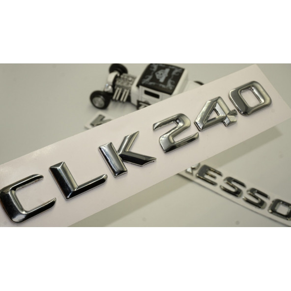 Benz CLK 240 Kompressor Bagaj Krom Metal 3M 3D Yazı Logo