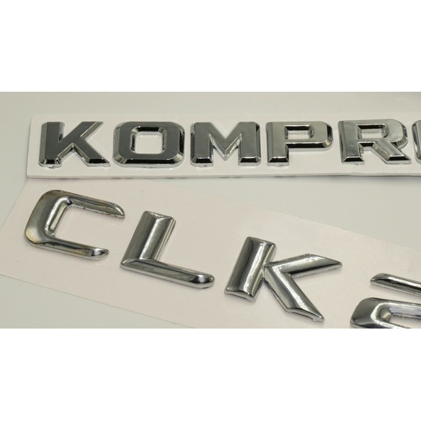 Benz CLK 240 Kompressor Bagaj Krom Metal 3M 3D Yazı Logo - 3