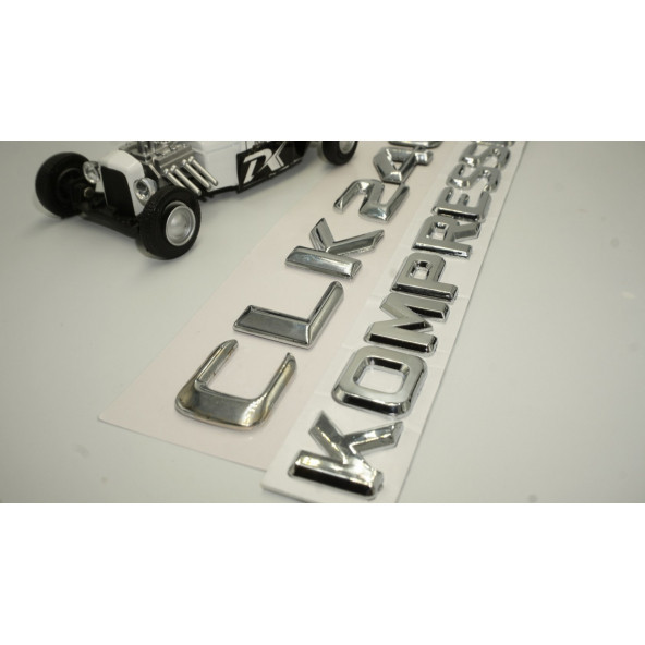 Benz CLK 240 Kompressor Bagaj Krom Metal 3M 3D Yazı Logo - 4