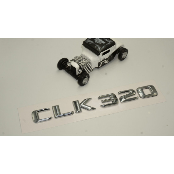 Benz CLK 320 Bagaj Krom Metal 3M 3D Yazı Logo - Resim 2