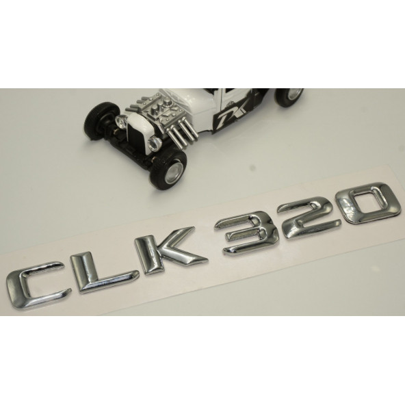 Benz CLK 320 Bagaj Krom Metal 3M 3D Yazı Logo - Resim 3