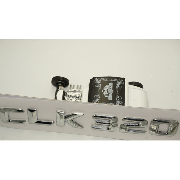 Benz CLK 320 Bagaj Krom Metal 3M 3D Yazı Logo - Resim 4