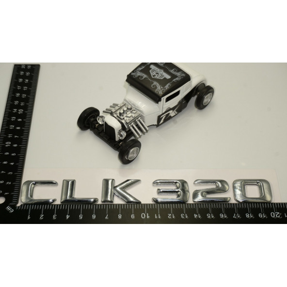 Benz CLK 320 Bagaj Krom Metal 3M 3D Yazı Logo - Resim 5