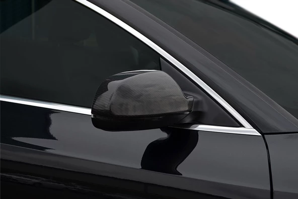 Audi A3 8P Karbon Ayna Kapağı 2 Parça 2004-2007 Arası - 4