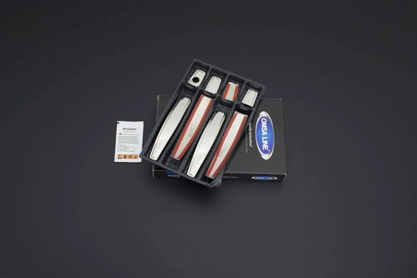 OMSA Chevrolet Aveo Krom Deco Kapı Kolu 4 Kapı Desenli 2011-2020 Arası - 2