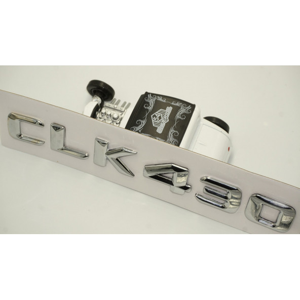 Benz CLK 430 Bagaj Krom Metal 3M 3D Yazı Logo - 4
