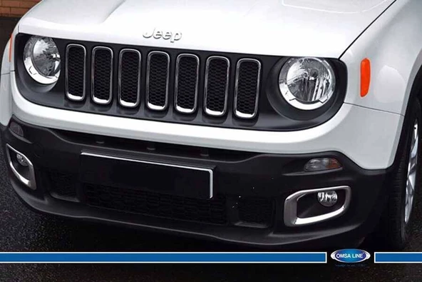 OMSA Jeep Renegade Krom Sis Farı Çerçevesi 2 Parça 2014-2018 Arası - 5