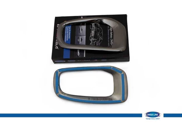 OMSA Jeep Renegade Siyah Krom Sis Farı Çerçevesi 2 Parça 2014-2018 Arası - Resim 2