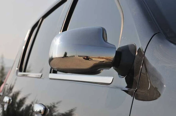 OMSA Dacia Logan MCV Krom Ayna Kapağı 2 Parça 2006-2013 Arası - 3