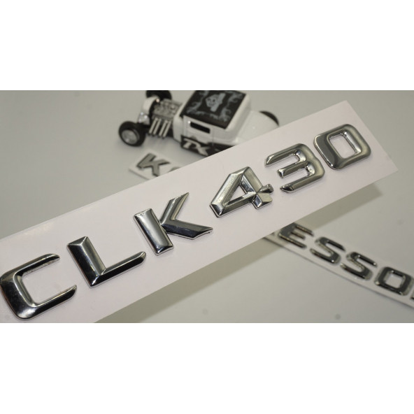 Benz CLK 430 Kompressor Bagaj Krom Metal 3M 3D Yazı Logo