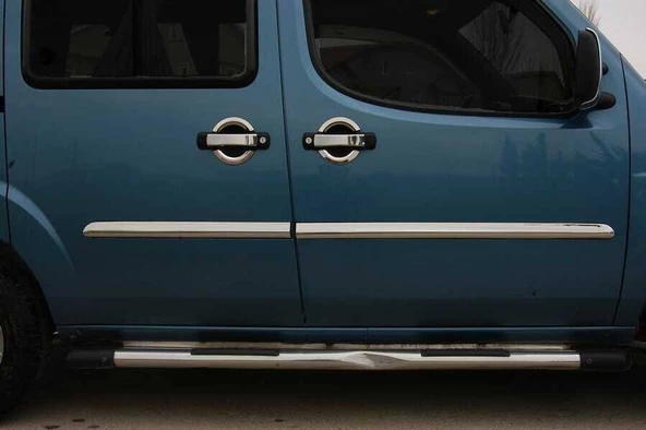 OMSA Fiat Doblo Krom Yan Kapı Çıtası 4 Parça 2000-2006 Arası - 3