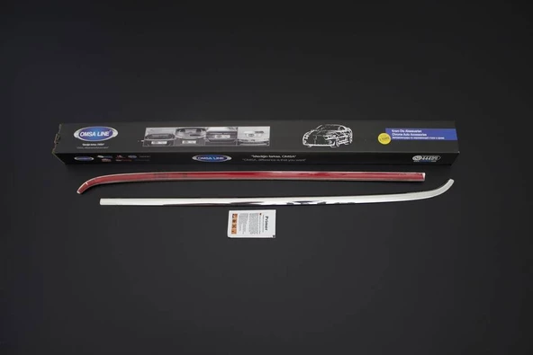 OMSA Fiat Fiorino Krom Cam Alt Çıtası 2 Parça 2008 ve Sonrası - 2
