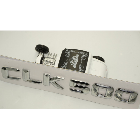 Benz CLK 500 Bagaj Krom Metal 3M 3D Yazı Logo - 4