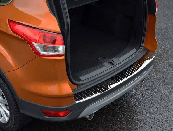 OMSA Ford Kuga 2 Krom Arka Tampon Eşiği Taşlı 2012-2020 Arası - 3