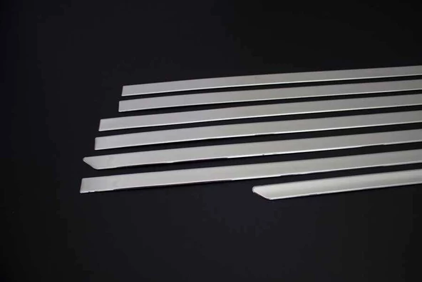 OMSA Ford Tourneo Custom Krom Cam Alt Çıtası 8 Parça Uzun Şase 2012-2023 Arası - Resim 2