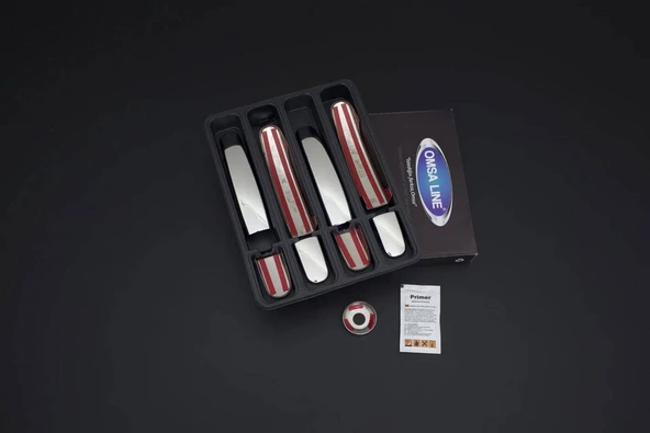 OMSA Ford Tourneo Custom Krom Kapı Kolu 4 Kapı 9 Parça 2012-2023 Arası - 3