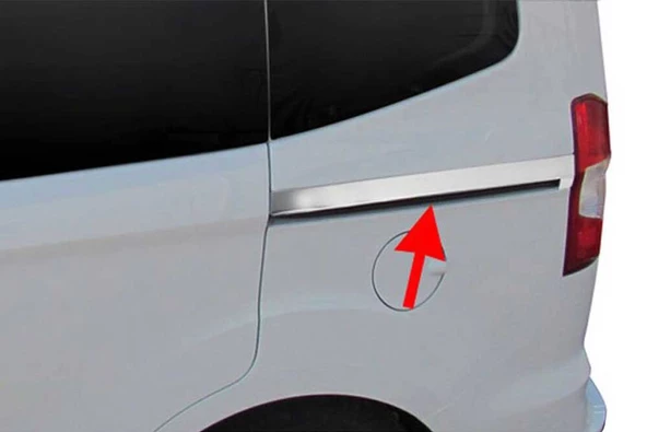 OMSA Ford Courier Krom Sürgülü Kapı Çıtası 2 Parça 2014-2017 Arası - Resim 3