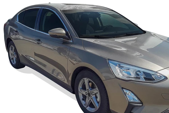 OMSA Ford Focus 4 Sedan HB Krom Cam Çerçevesi 8 Parça 2018 ve Sonrası - 3
