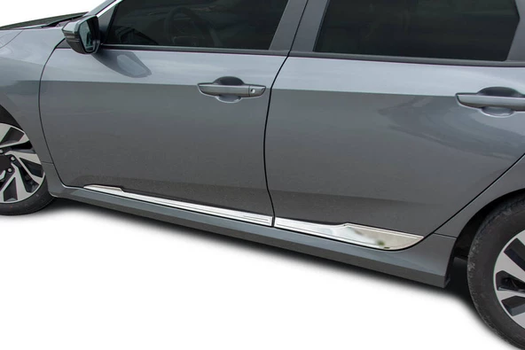 OMSA Honda Civic FC5 Krom Yan Kapı Çıtası 4 Parça 2016-2021 Arası - 2