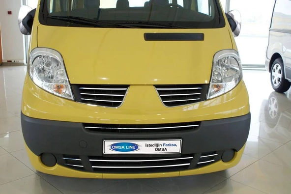 OMSA Nissan Primastar Krom Ön Tampon Çıtası 6 Parça 2010-2014 Arası ürün görseli 1