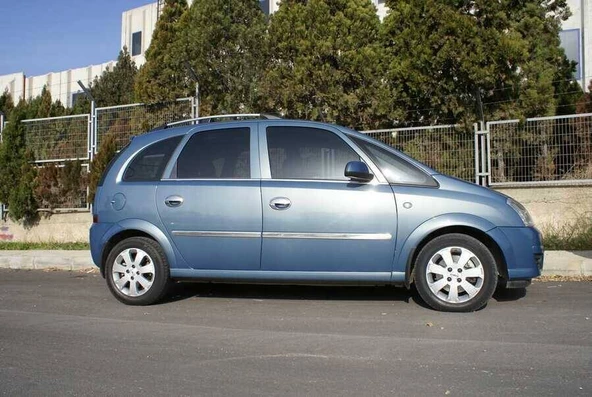OMSA Opel Meriva A Krom Cam Alt Çıtası 4 Parça 2002-2010 Arası - 3