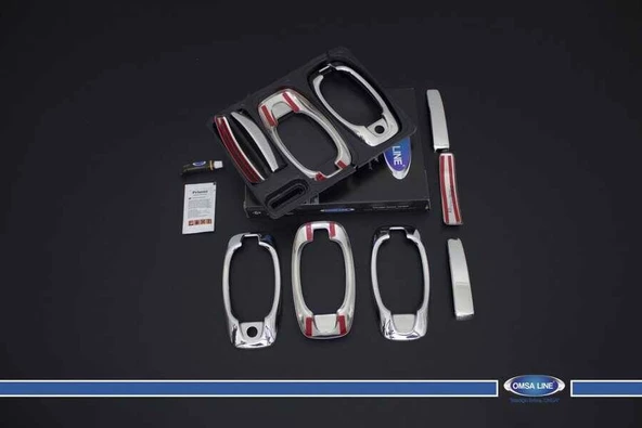 OMSA Peugeot Bipper Krom Kapı Kolu 5 Kapı Set 2008 ve Sonrası - 2