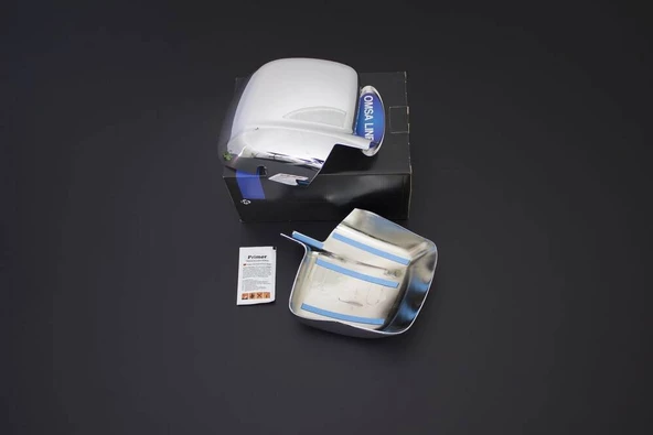 OMSA Peugeot Bipper Krom Ayna Kapağı 2 Parça ABS 2008 ve Sonrası - Resim 2