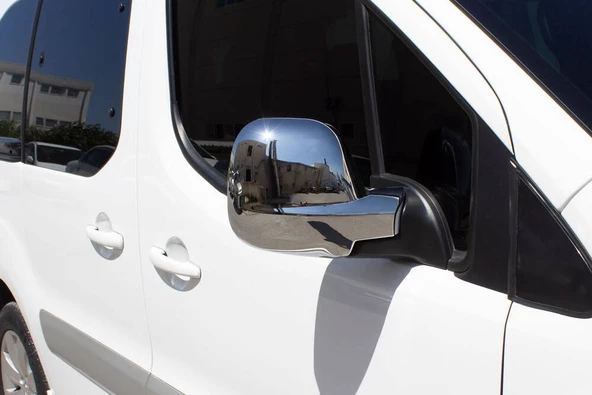 OMSA Peugeot Partner Krom Tepee Ayna Kapağı 2 Parça Abs 2012 ve Sonrası - 4