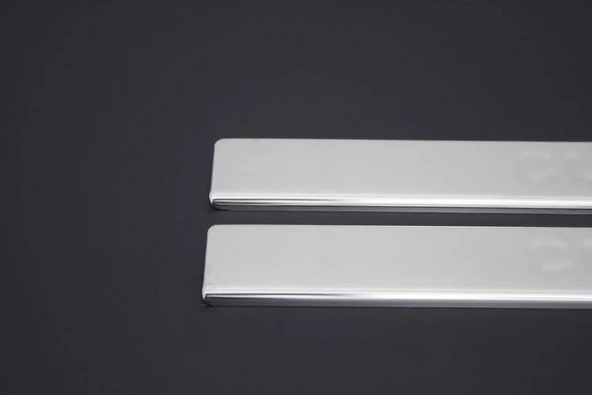 OMSA Renault Clio 4 Krom Kapı Eşiği 4 Parça Taşlı 2012-2019 Arası - 3