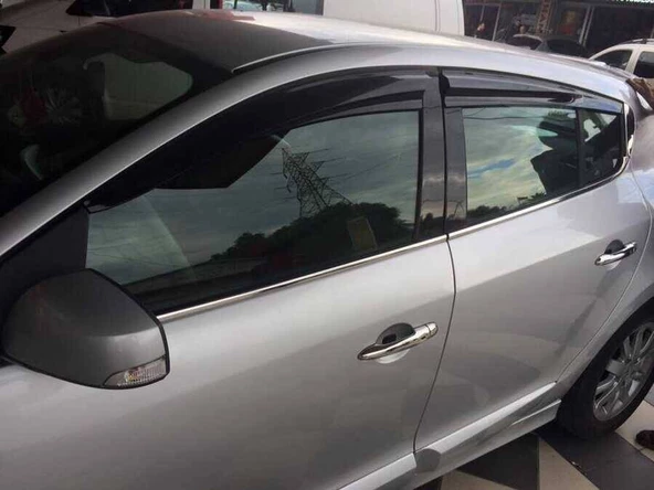 OMSA Renault Megane 3 HB Krom Cam Alt Çıtası 6 Parça 2008-2016 Arası - 3