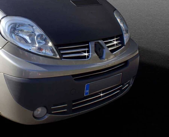 OMSA Renault Trafic 2 Krom Ön Tampon Çıtası 6 Parça 2010-2014 Arası - 3