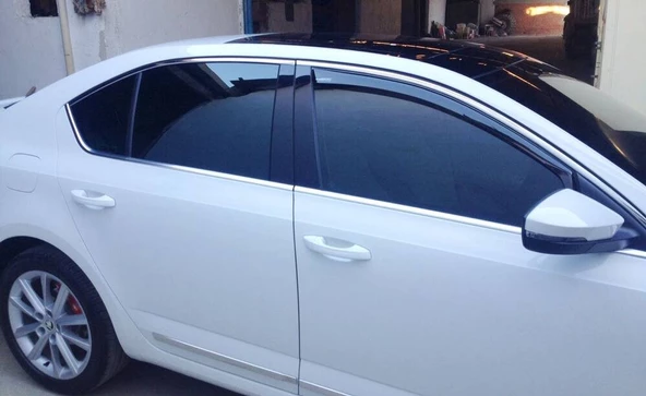 OMSA Skoda Octavia 3 A7 SD Krom Cam Çerçevesi 10 Parça 2013-2019 Arası - 4