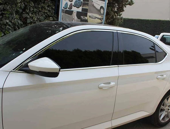 OMSA Skoda Superb B8 Krom Cam Çerçevesi 12 Parça 2015-2023 Arası - 4