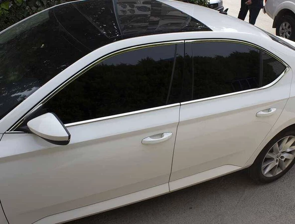 OMSA Skoda Superb B8 Krom Cam Çerçevesi 12 Parça 2015-2023 Arası - 6