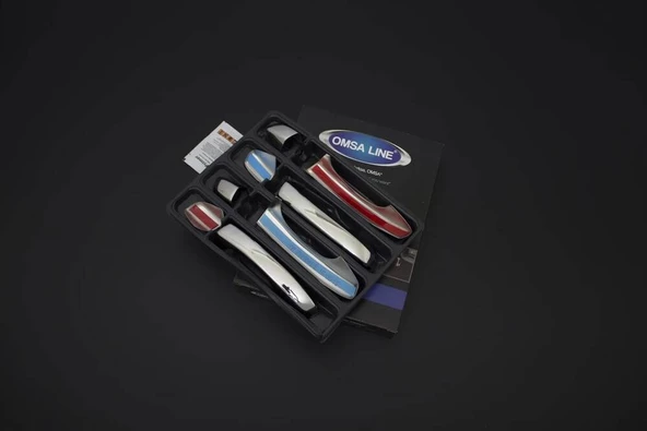 OMSA Skoda Karoq Krom Kapı Kolu 4 Kapı 8 Parça Sensörsüz 2017 ve Sonrası - Resim 2