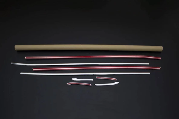 OMSA Toyota Corolla SD Krom Cam Alt Çıtası 8 Parça 2019 ve Sonrası - 7