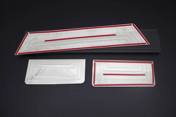 OMSA VW T5 Transporter Krom Kapı Eşiği 3 Parça Yazısız 2003-2023 Arası VAN - 2