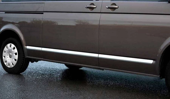 OMSA VW T5 Caravelle Krom Yan Kapı Çıtası Tek Sürgü 5 Parça (Kısa Şasi) 2003 ve Sonrası - 3