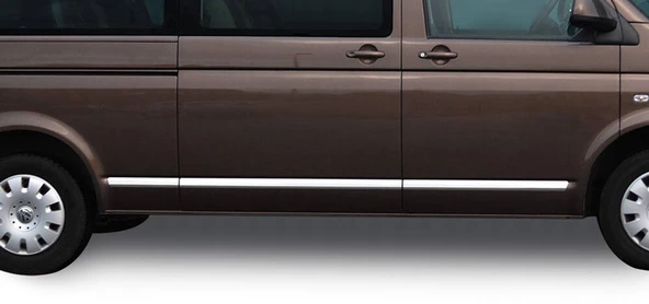 OMSA VW T5 Caravelle Krom Yan Kapı Çıtası 7 Parça (Uzun Şasi) 2010 ve Sonrası - Resim 3