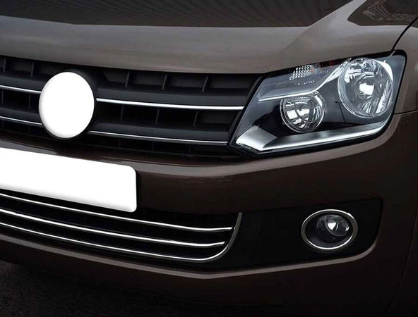 OMSA VW Amarok Krom Ön Tampon Çıtası 3 Parça 2010-2021 Arası - 4