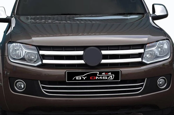OMSA VW Amarok Krom Ön Tampon Çıtası 3 Parça 2010-2021 Arası - 5