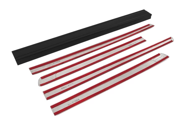 OMSA VW Amarok Krom Yan Kapı Çıtası 4 Parça 2010-2021 Arası - Resim 2