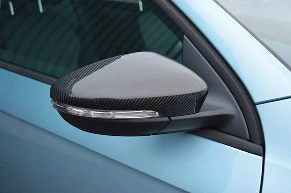 VW Jetta Karbon Ayna Kapağı 2 Parça 2010-2014 Arası - 4