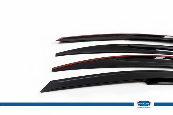 SunPlex Hyundai Accent Blue Mugen Cam Rüzgarlığı 4 Parça 2011-2017 Arası - 2