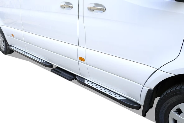 OMSA Mercedes Sprinter W906 Dot Line Yan Basamak Kayarlı 3 Parça 2006-2017 Arası - 3
