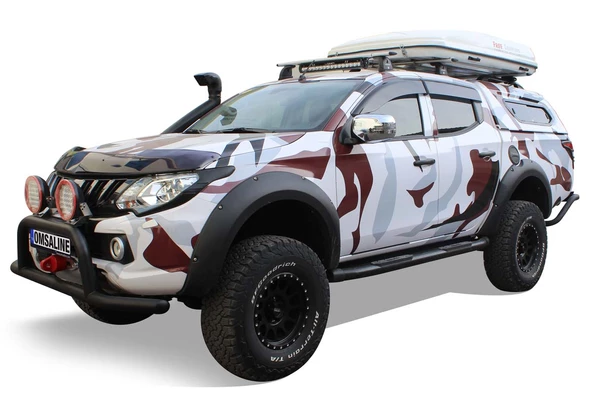 OMSA Mitsubishi L200 Amazon Yan Basamak Çap:76 Siyah 2006-2015 Arası
