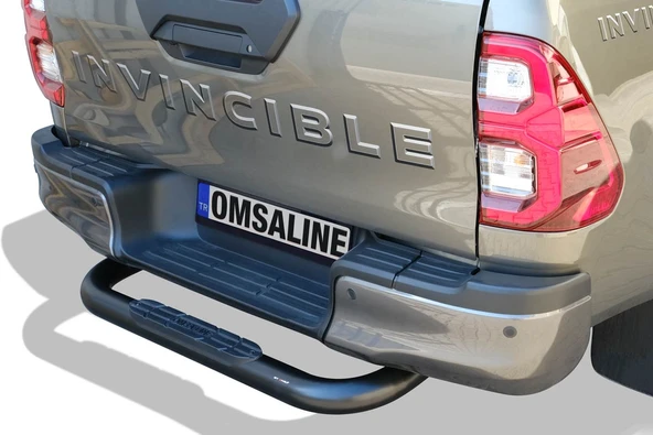 OMSA Toyota Hilux Arka Koruma Çap:76 Siyah 2015 ve Sonrası - Resim 2