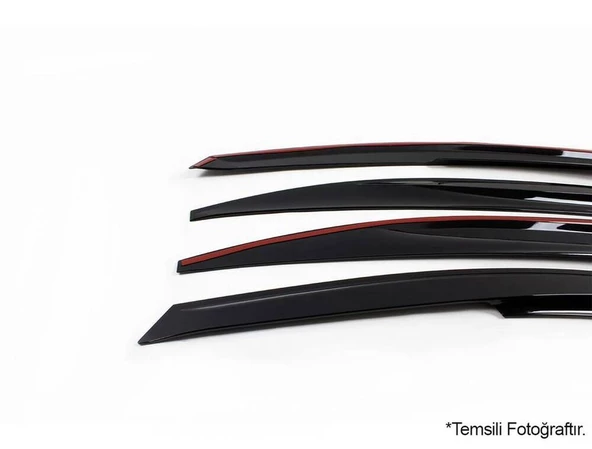 OMSA SunPlex VW Golf 3 Cam Rüzgarlığı Mugen 4 Parça 1991-1998 Arası - Resim 3