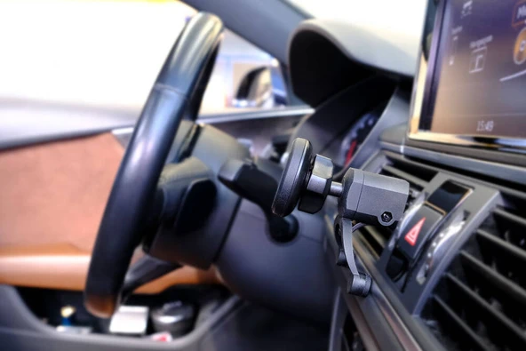 Araç İçi Mıknatıslı Telefon Tutucu - Mafsallı - 11
