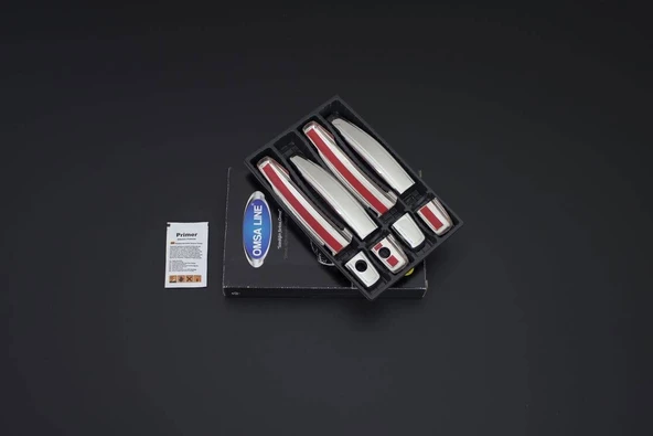 OMSA Chevrolet Aveo Krom Kapı Kolu 4 Kapı Çift Delikli 2002-2011 Arası - 2